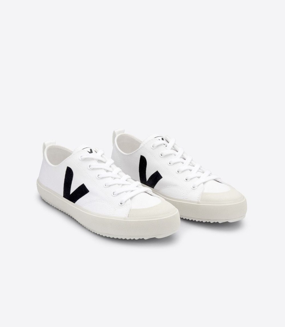 Veja Sneakers Mens - Nova Canvas - White/Black - 6384OMQRS